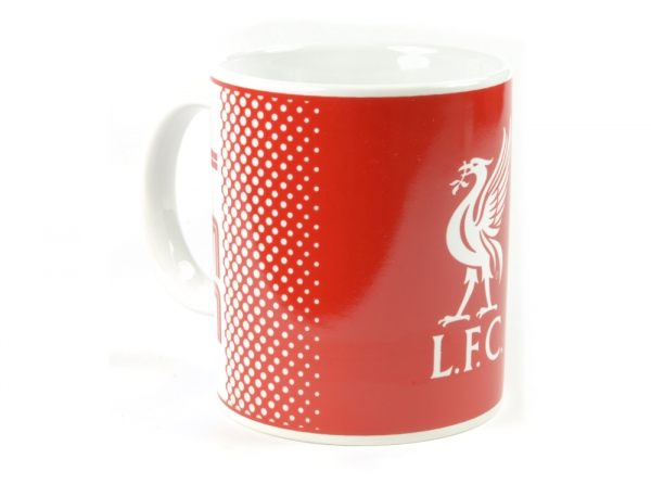 Liverpool FC Red White Fade Design Football Fan Gift Boxed Mug Dots LFC ...