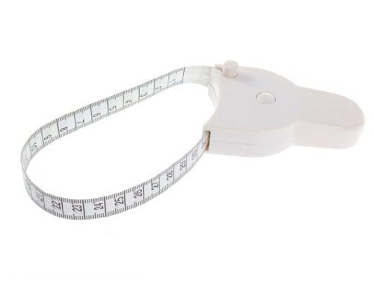 Body Tape Measure White Waist Weight Loss Aid Fat Retractable Fitness ...