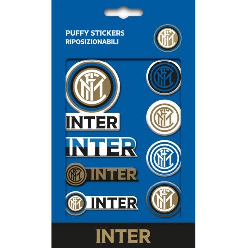 Inter Milan Football Club Official 8 Assorted Bubble Puffy Stickers Crest Badge Ebay