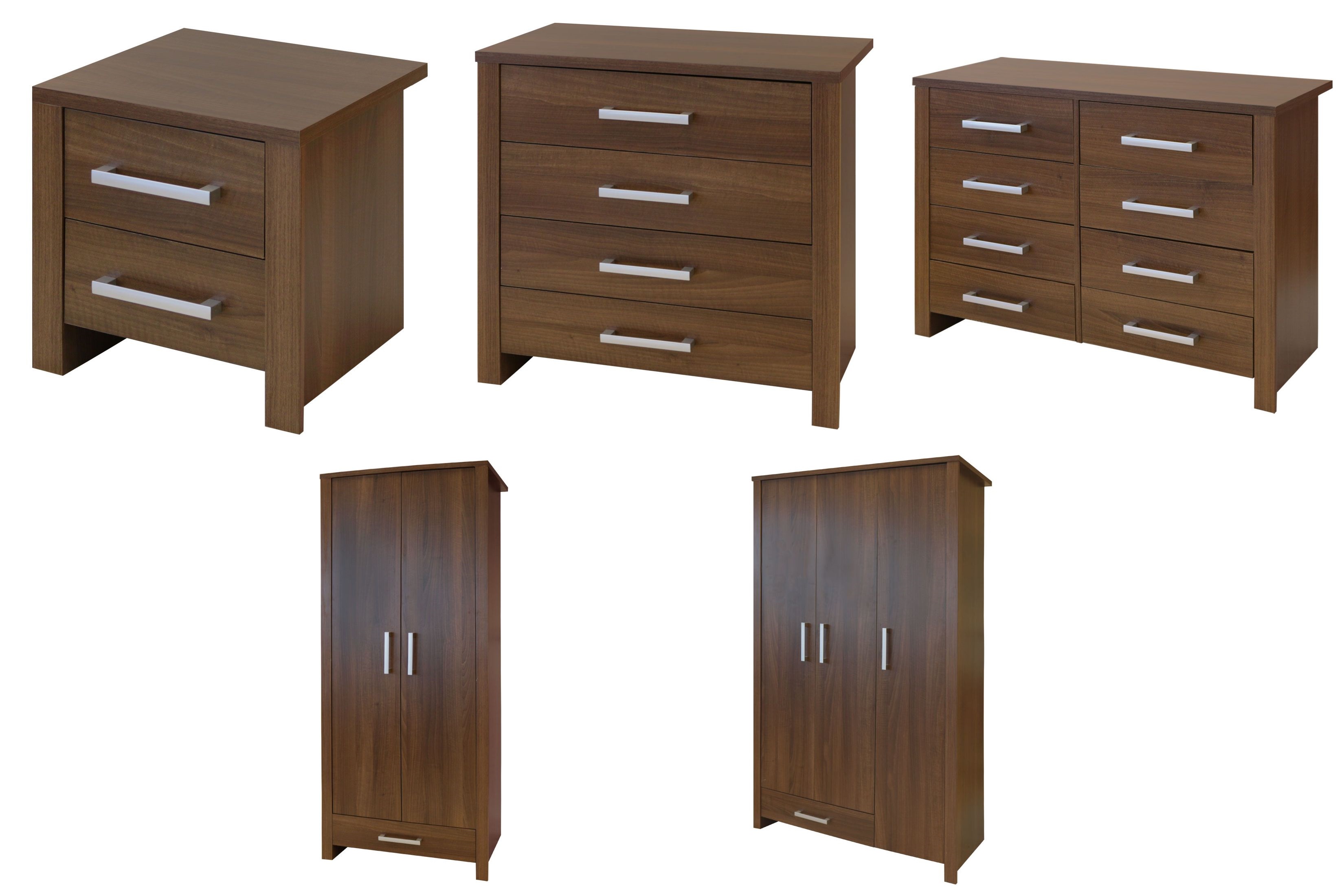 Details About Blisley Walnut Bedroom Furniture Chest Of Drawers Wardrobe Bedside Cabinet Unit