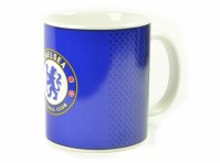 Chelsea FC Blue Fade Design Football Club Crest Fan Gift Boxed Mug Dots Official