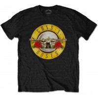 Guns N Roses Unisex Classic Logo Black T-Shirt Tee Short Sleeves Official 