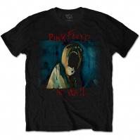 Pink Floyd Official Mens The Wall The Wall Scream Black Short Sleeve T-Shirt 