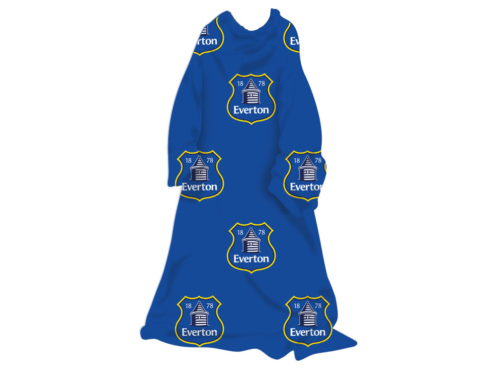 Everton Fc Football Club Blue Crest Badges Warm Snuggle Fleece