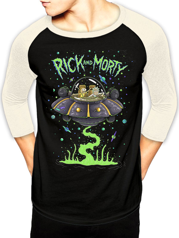 black rick and morty shirt