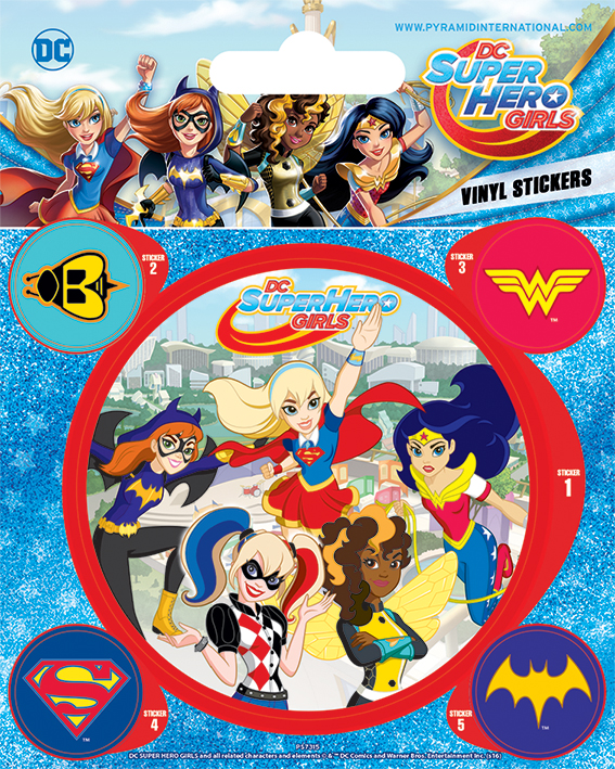 DC Superhero Girls Unitive Set 5 Vinyl Stickers Comics ...