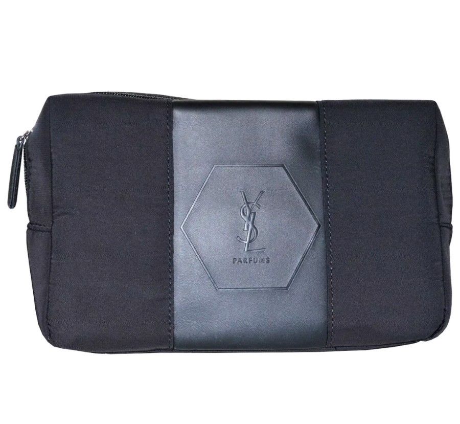 Ysl L Homme Yves Saint Laurent Parfums Toiletry Bag Black Mens Wash Bag Gift Ebay